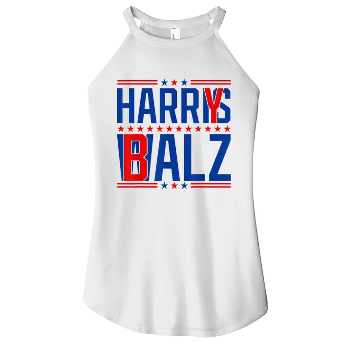 Funny Harris Walz 24 Harry Balz 2024 Meme Democratics Vote Women’s Perfect Tri Rocker Tank