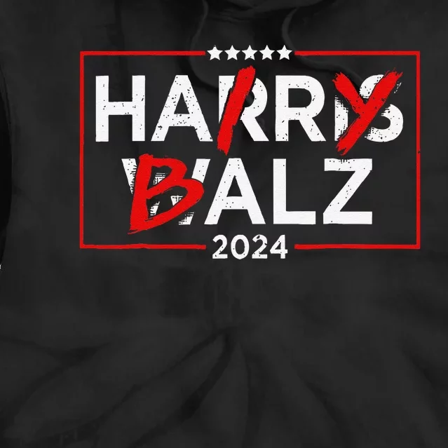 Funny Harris Walz 24 Hairy Balz 2024 Meme Democratics Vote Tie Dye Hoodie