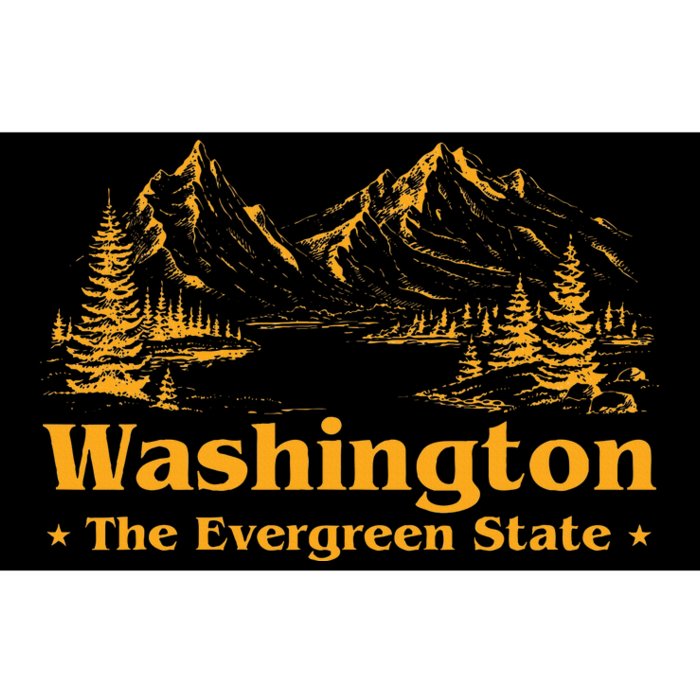 Funny Home W.A.S.H.I.N.G.T.O.N State The Evergreen State Bumper Sticker