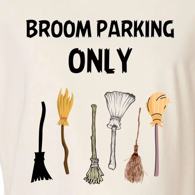 Funny Halloween Witch Lovers Costume Broom Parking Only Gift Garment-Dyed Women's Muscle Tee