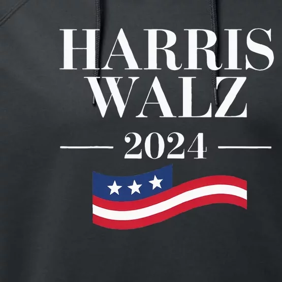 Funny Harris Waltz 2024 Election Kamala Harris Tim Walz 2024 Performance Fleece Hoodie