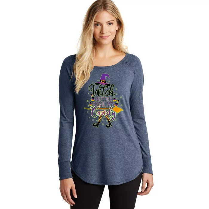 Funny Halloween Witch Better Have My Candy Women's Perfect Tri Tunic Long Sleeve Shirt