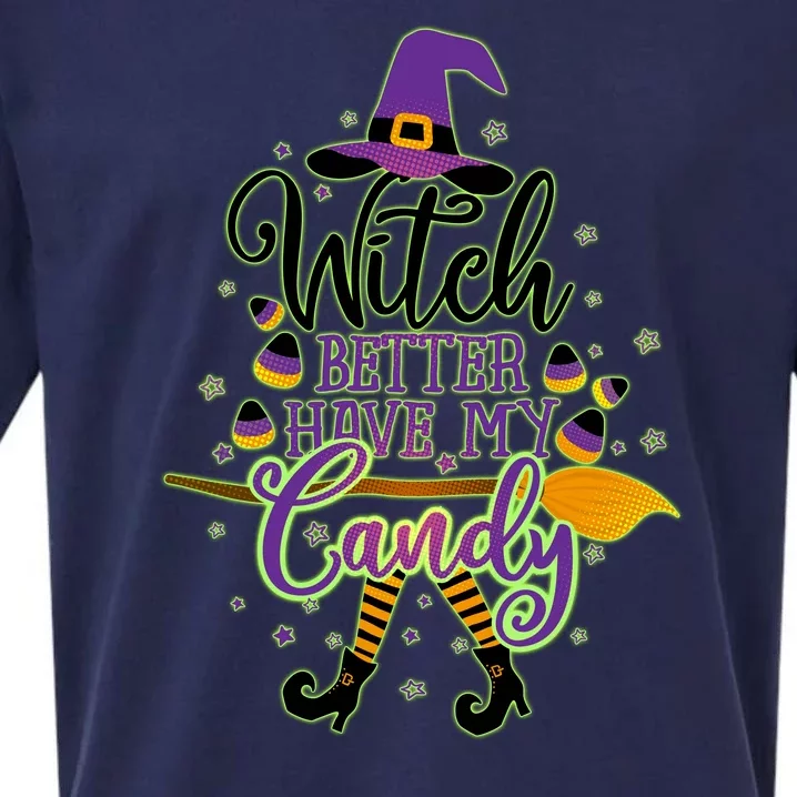 Funny Halloween Witch Better Have My Candy Sueded Cloud Jersey T-Shirt