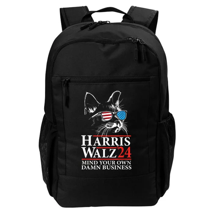 Funny Harris Waltz Cat Lady Walz Mind Your Own Damn Business Gift Daily Commute Backpack