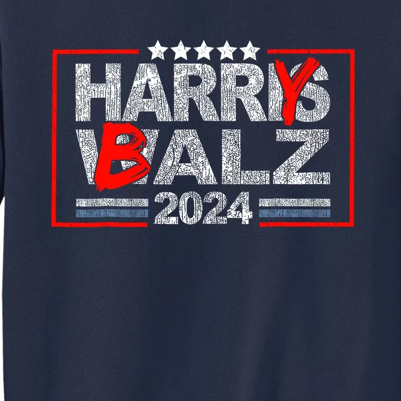 Funny Harris Walz 24 Harry Balz 2024 Meme Democratics Vote Sweatshirt