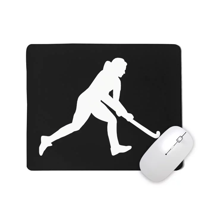 Field Hockey Woman Girl Mousepad