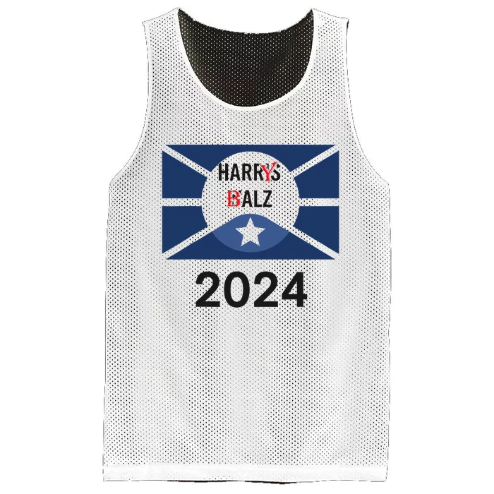 Funny Harris Walz 24 Harry Balz 2024 Meme Democratics Vote Mesh Reversible Basketball Jersey Tank