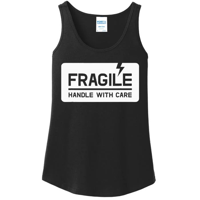 Fragile Handle With Care Ladies Essential Tank