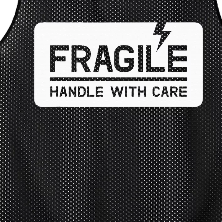 Fragile Handle With Care Mesh Reversible Basketball Jersey Tank