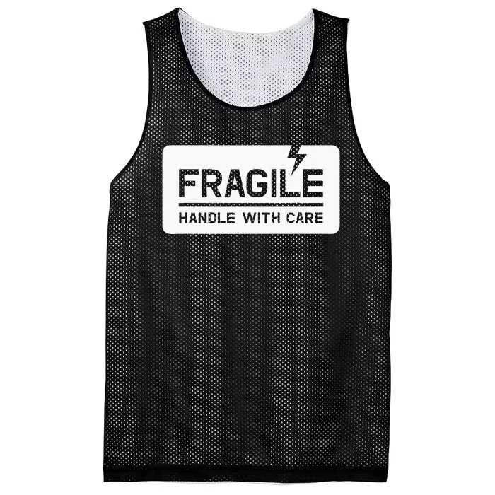 Fragile Handle With Care Mesh Reversible Basketball Jersey Tank