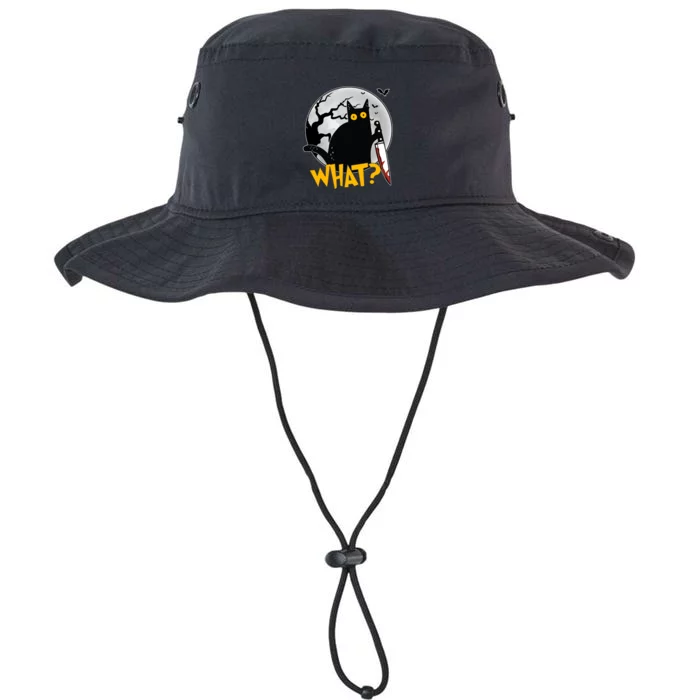 Funny Halloween What Killer Black Cat With Knife Legacy Cool Fit Booney Bucket Hat