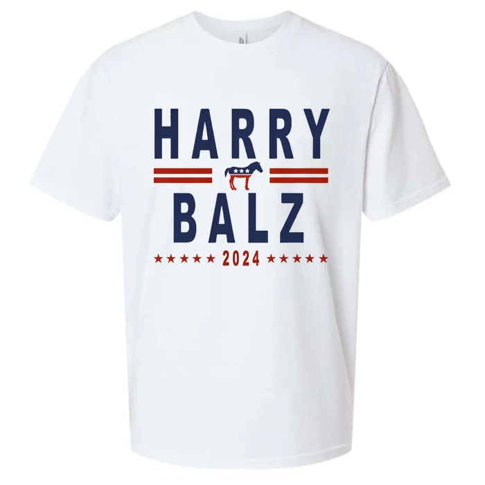 Funny Harris Walz 24 Harry Balz 2024 Meme Democratics Vote Sueded Cloud Jersey T-Shirt