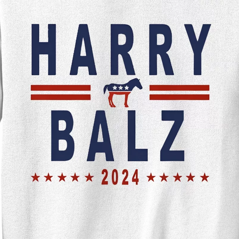 Funny Harris Walz 24 Harry Balz 2024 Meme Democratics Vote Sweatshirt