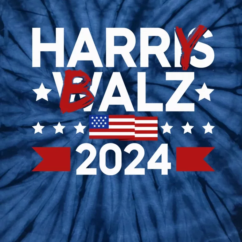 Funny Harris Walz 24 Harry Balz 2024 Meme Democratics Vote Tie-Dye T-Shirt