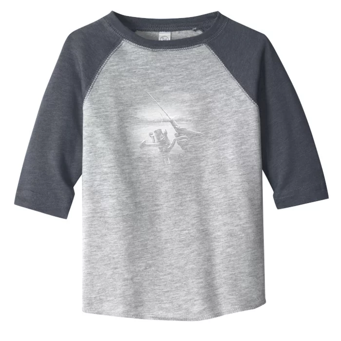 Fishing Hand With Reel Monochromatic Toddler Fine Jersey T-Shirt