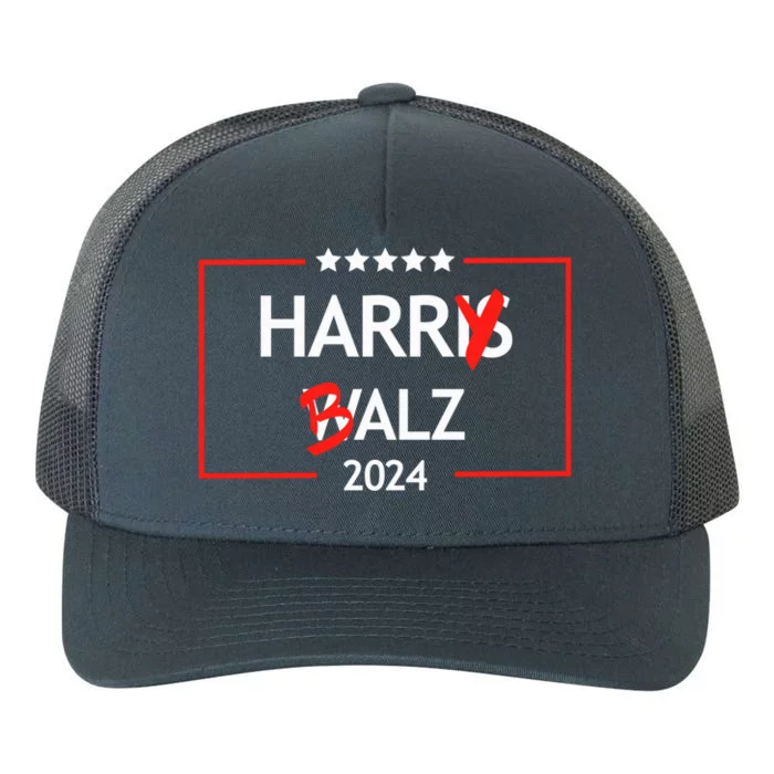 Funny Harris Walz 24 Harry Balz 2024 Meme Yupoong Adult 5-Panel Trucker Hat