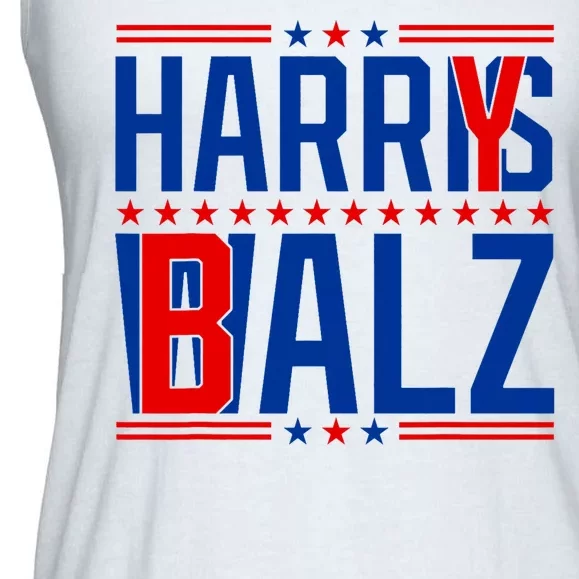 Funny Harris Walz 24 Harry Balz 2024 Meme Democratics Vote Ladies Essential Flowy Tank