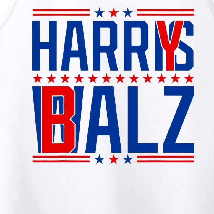 Funny Harris Walz 24 Harry Balz 2024 Meme Democratics Vote Performance Tank