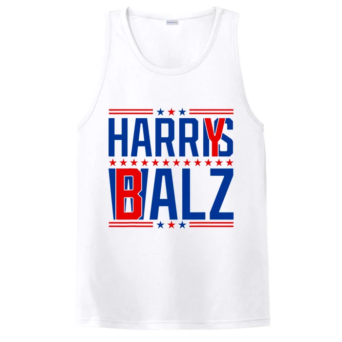 Funny Harris Walz 24 Harry Balz 2024 Meme Democratics Vote Performance Tank