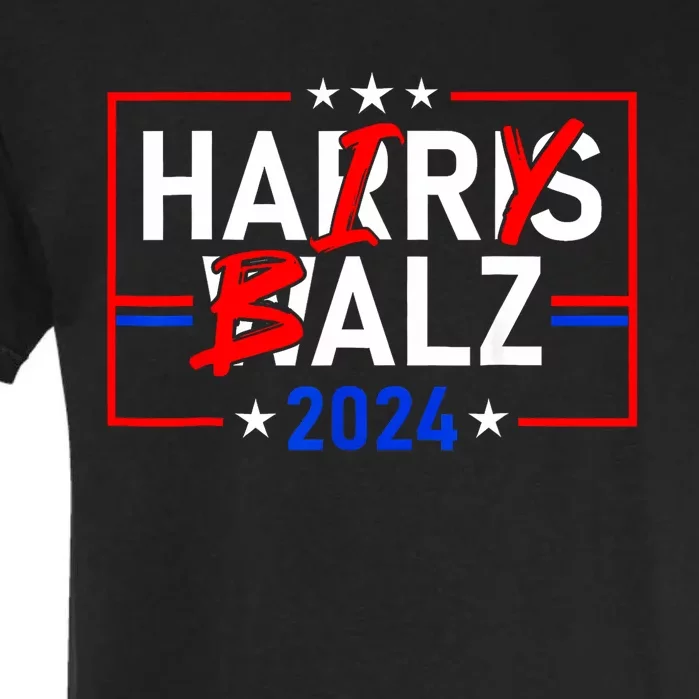 Funny Harris Walz 24 Hairy Balz 2024 Meme Democratics Vote Garment-Dyed Heavyweight T-Shirt