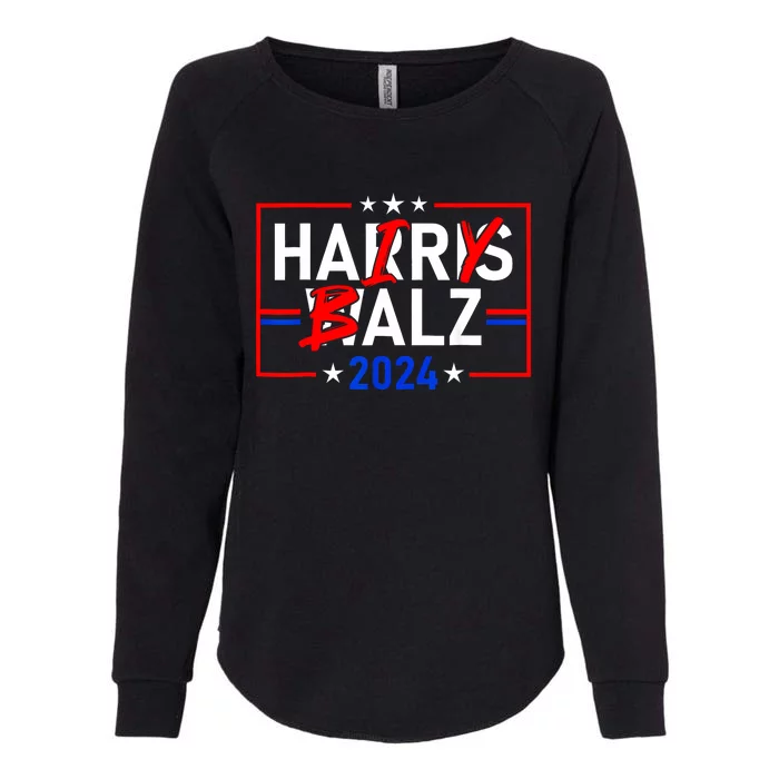 Funny Harris Walz 24 Hairy Balz 2024 Meme Democratics Vote Womens California Wash Sweatshirt