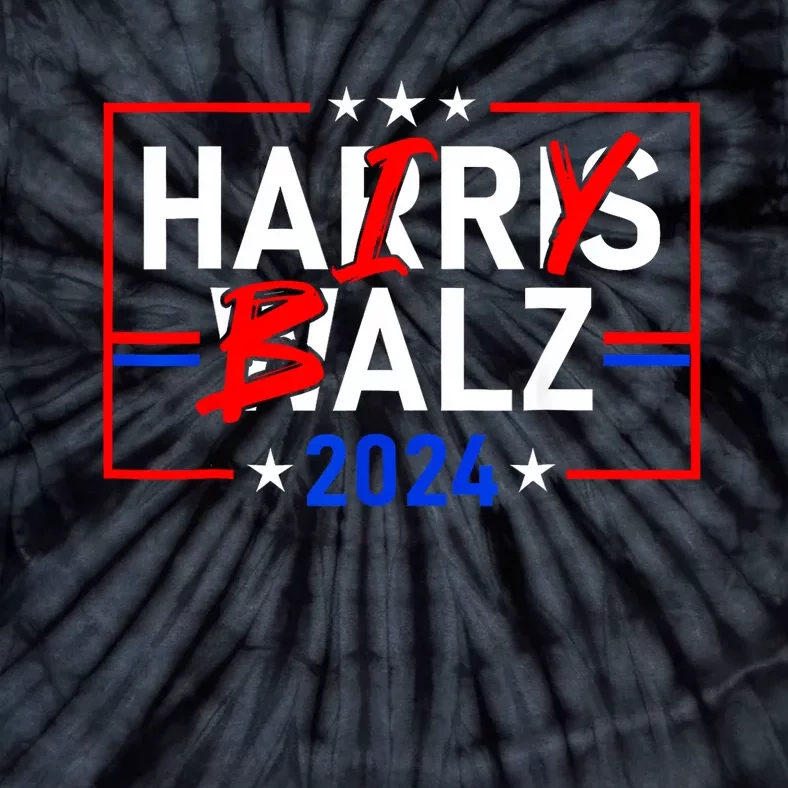 Funny Harris Walz 24 Hairy Balz 2024 Meme Democratics Vote Tie-Dye T-Shirt