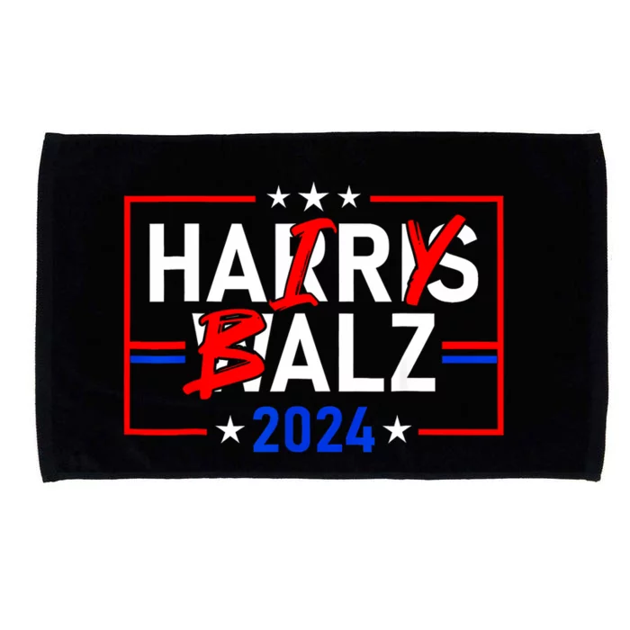 Funny Harris Walz 24 Hairy Balz 2024 Meme Democratics Vote Microfiber Hand Towel