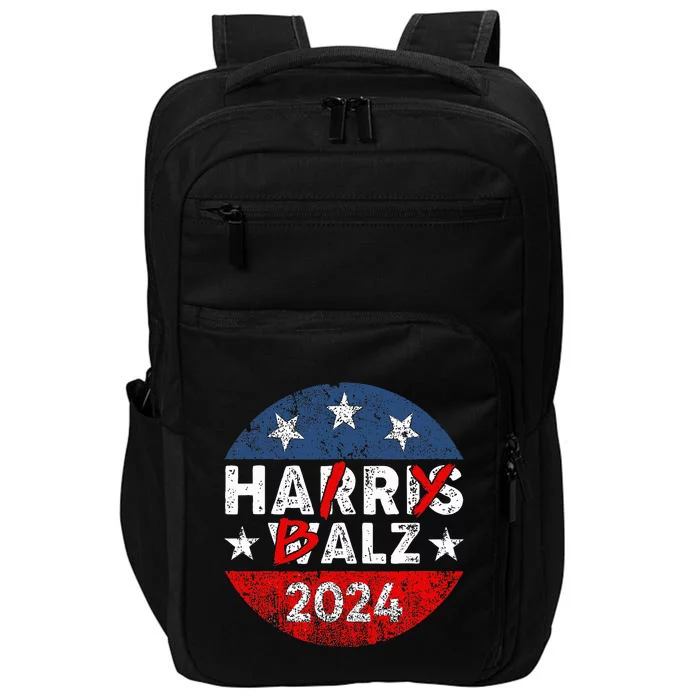 Funny Harris Walz 24 Hairy Balz 2024 Democratics Vote Impact Tech Backpack