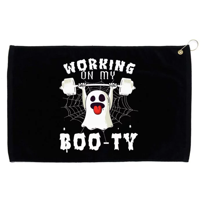 Funny Halloween Workout Gym Working On My BooTy Grommeted Golf Towel