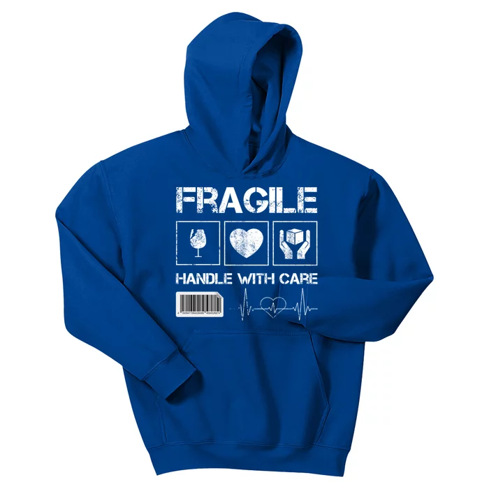 Fragile Handle With Care Graphic Tees And Cool Designs Fun Funny Gift Kids Hoodie