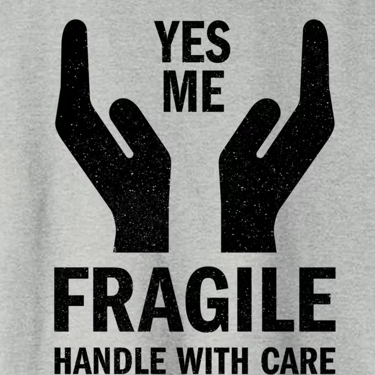 Fragile Handle With Care Yes Me Gift Women's Crop Top Tee