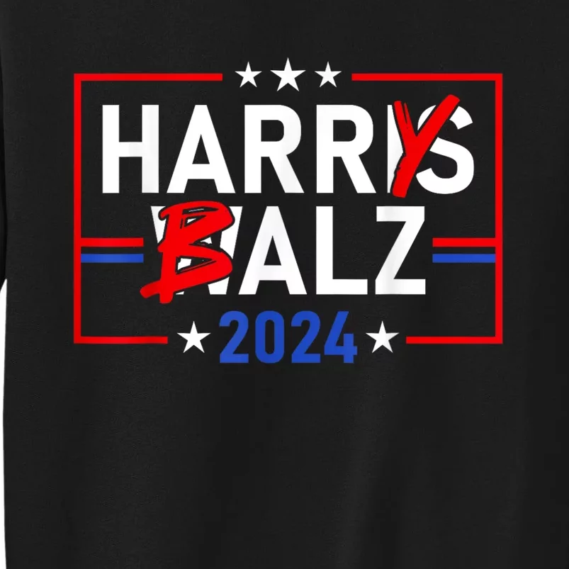 Funny Harris Walz 24 Harry Balz 2024 Meme Democratics Vote Sweatshirt