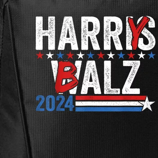 Funny Harris Walz 24 Harry Balz 2024 Meme Democratics Vote City Backpack