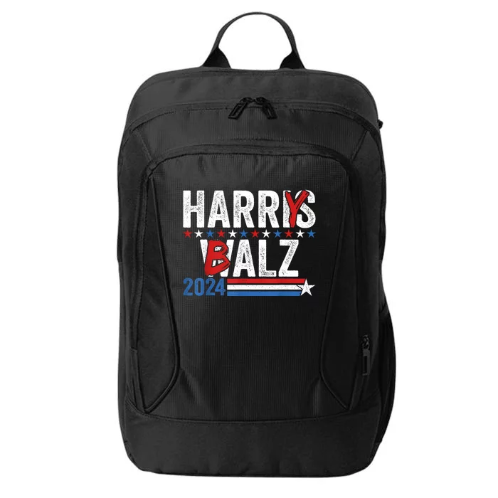 Funny Harris Walz 24 Harry Balz 2024 Meme Democratics Vote City Backpack