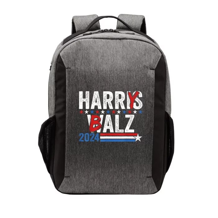 Funny Harris Walz 24 Harry Balz 2024 Meme Democratics Vote Vector Backpack