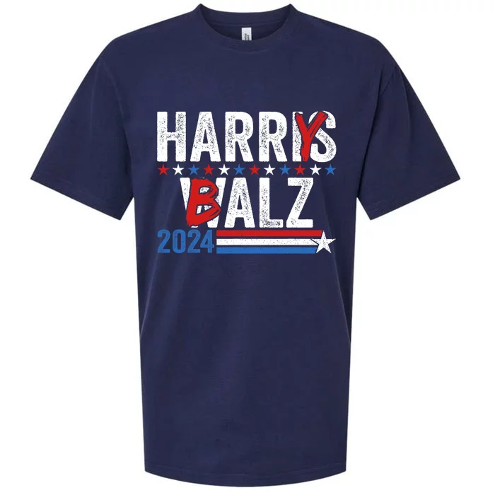 Funny Harris Walz 24 Harry Balz 2024 Meme Democratics Vote Sueded Cloud Jersey T-Shirt