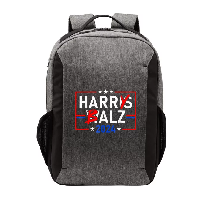 Funny Harris Walz 24 Harry Balz 2024 Meme Vector Backpack