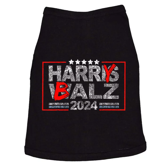 Funny Harris Walz 24 Harry Balz 2024 Meme Democratics Vote Doggie Tank