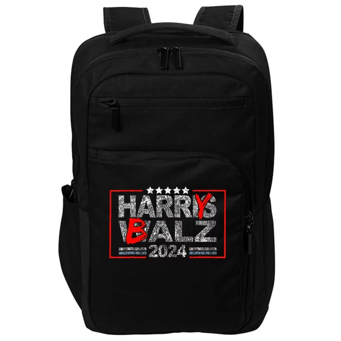 Funny Harris Walz 24 Harry Balz 2024 Meme Democratics Vote Impact Tech Backpack