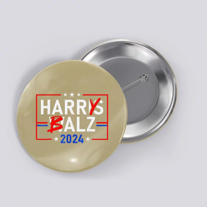 Funny Harris Walz 24 Harry Balz 2024 Meme Democratics Vote Button