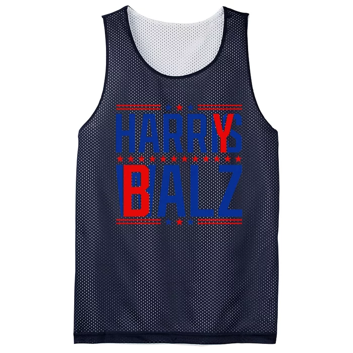 Funny Harris Walz 24 Harry Balz 2024 Meme Democratics Vote Mesh Reversible Basketball Jersey Tank