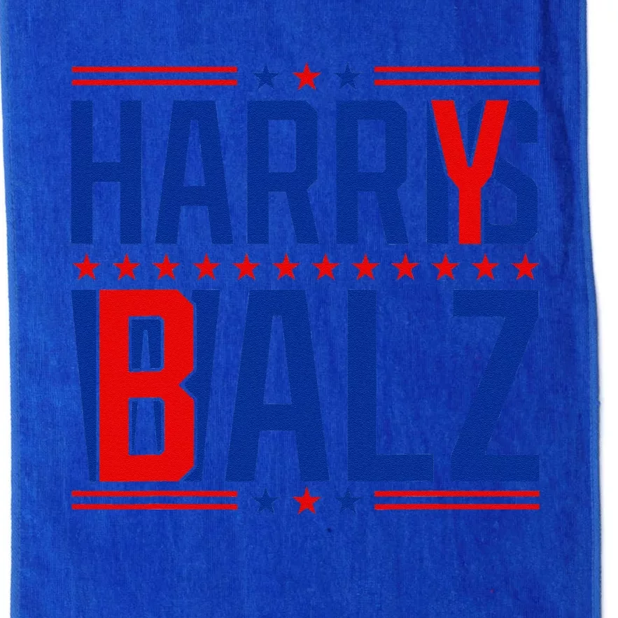 Funny Harris Walz 24 Harry Balz 2024 Meme Democratics Vote Platinum Collection Golf Towel