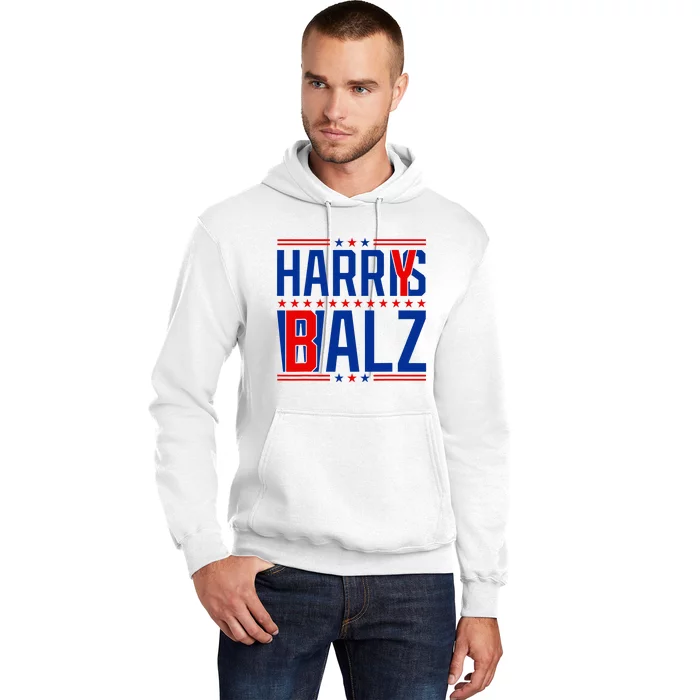 Funny Harris Walz 24 Harry Balz 2024 Meme Democratics Vote Hoodie