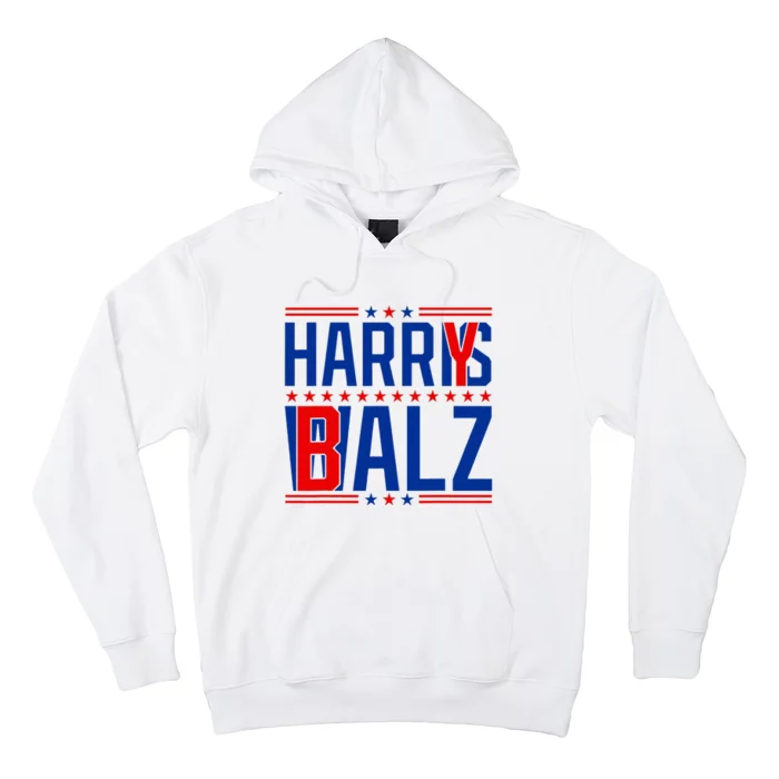 Funny Harris Walz 24 Harry Balz 2024 Meme Democratics Vote Hoodie