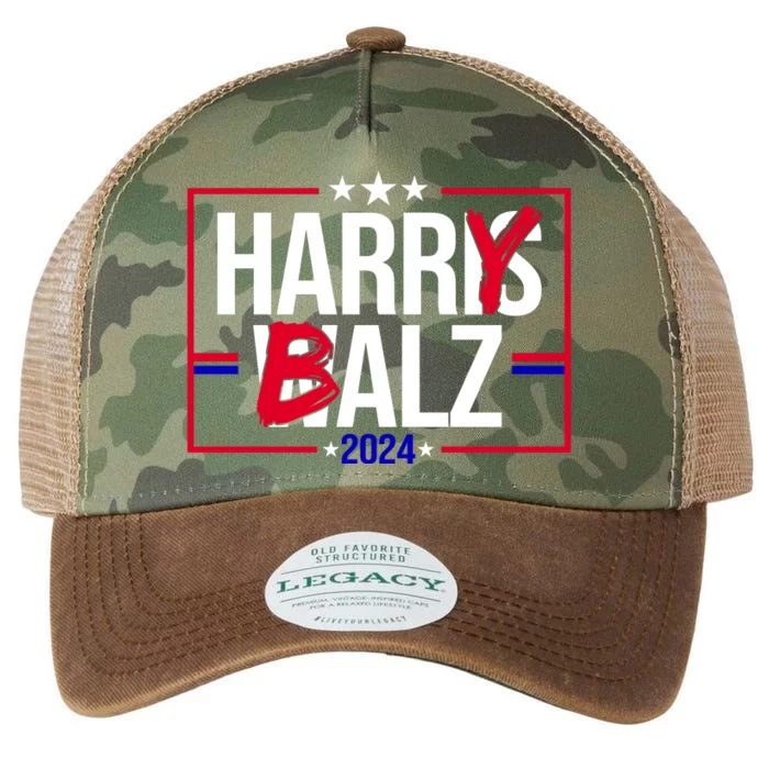 Funny Harris Walz 24 Harry Balz 2024 Political Meme Legacy Tie Dye Trucker Hat