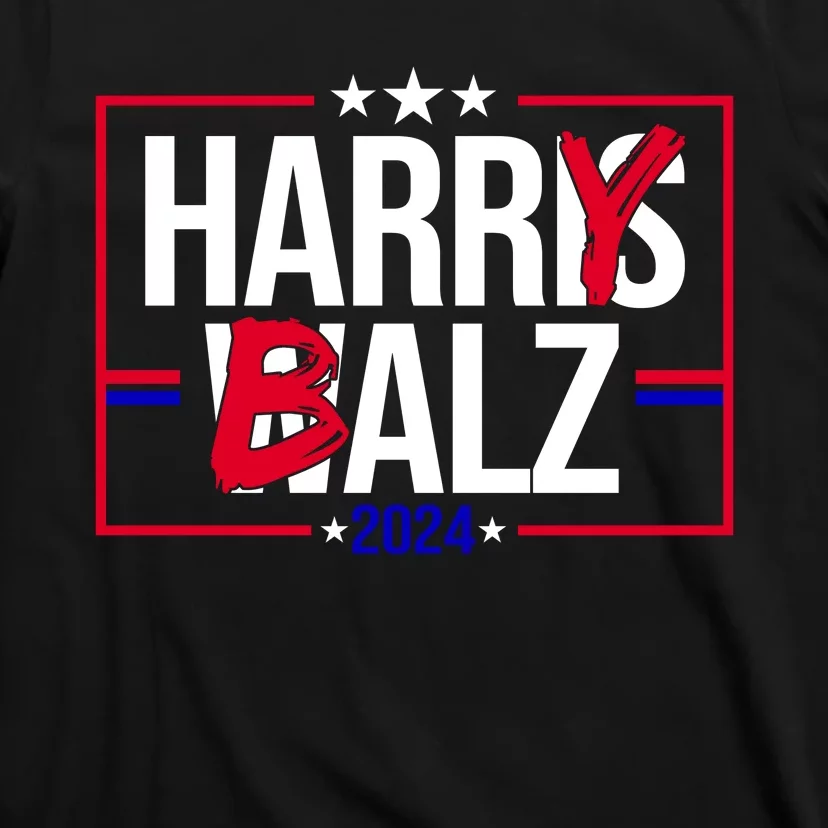 Funny Harris Walz 24 Harry Balz 2024 Political Meme T-Shirt