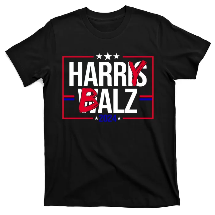 Funny Harris Walz 24 Harry Balz 2024 Political Meme T-Shirt