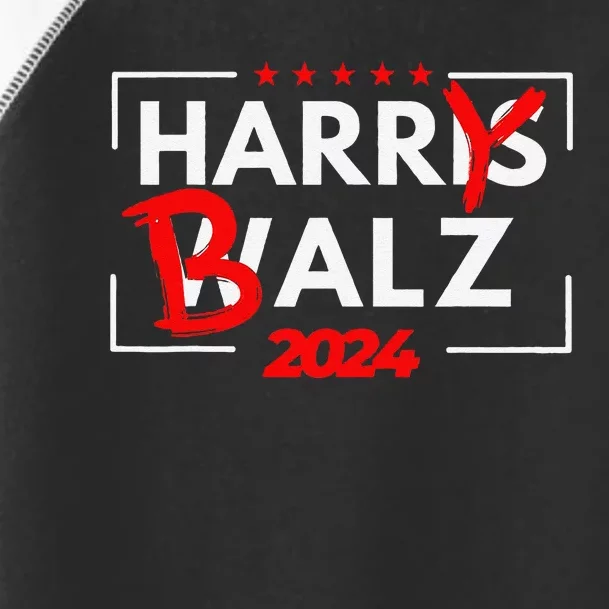 Funny Harris Walz 24 Hairy Balz 2024 Meme Democratics Vote Toddler Fine Jersey T-Shirt