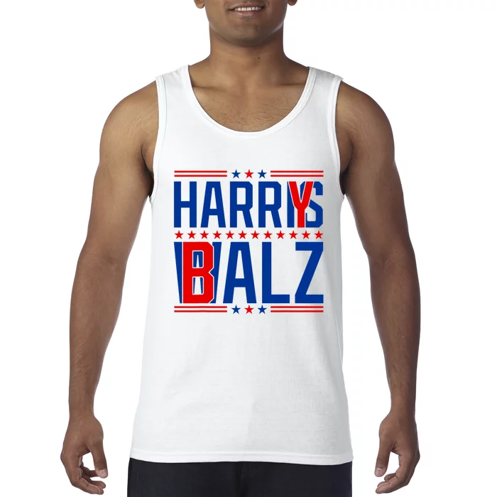 Funny Harris Walz 24 Harry Balz 2024 Meme Democratics Vote Tank Top