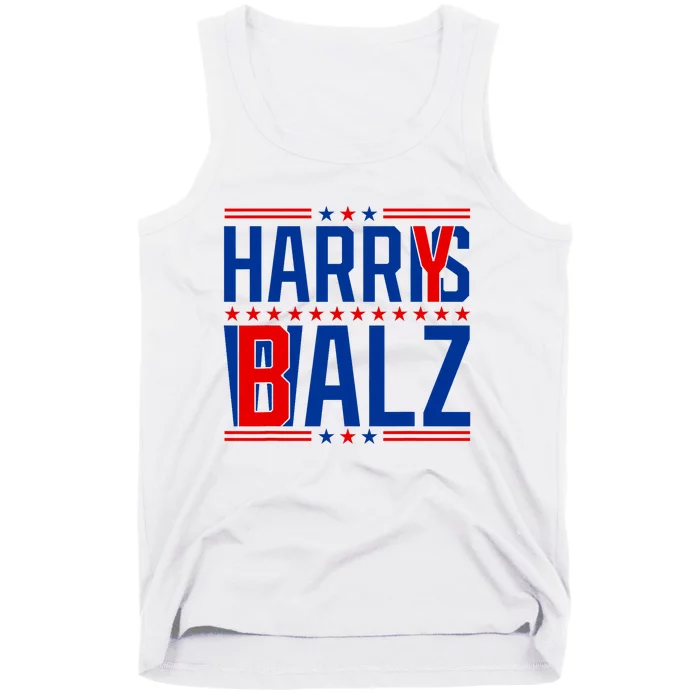 Funny Harris Walz 24 Harry Balz 2024 Meme Democratics Vote Tank Top